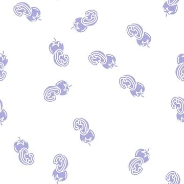 Yellow tomato glyph seamless pattern Illustrazione stock