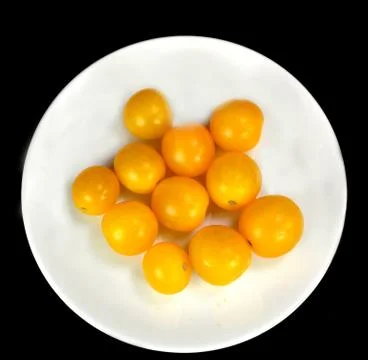 Yellow tomatoes Stock Photos
