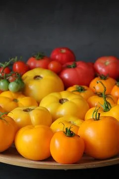 Yellow tomatoes Foto stock