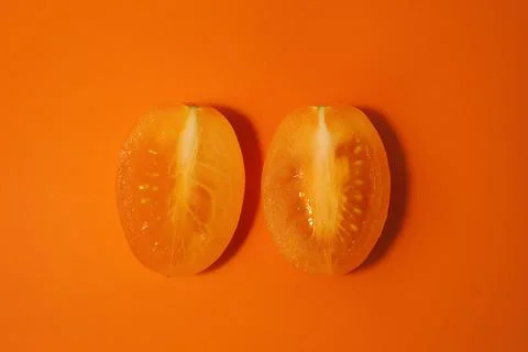 Yellow tomatoes Foto stock