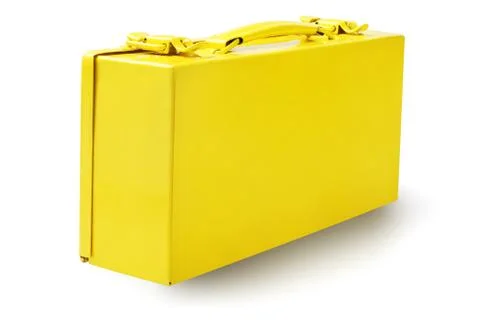 Yellow Tool Box Foto stock