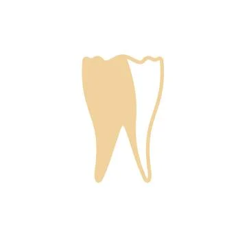 Yellow tooth vector illustration design Stock Illustration