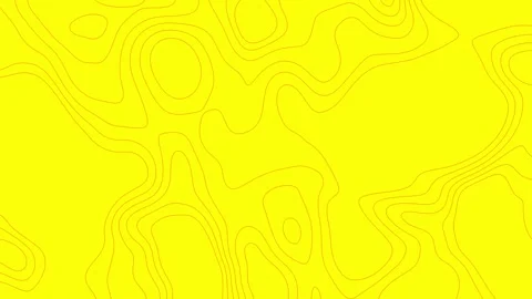 Yellow Topographic Map Animated Background with Red Line in 4K Resolustion Stock Footage 314296113