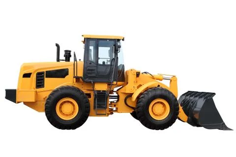 Yellow tractor Stock Photos