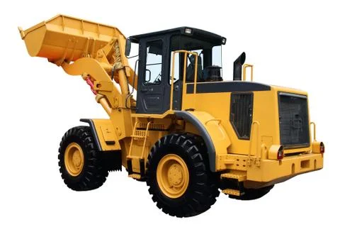 Yellow tractor Stock Photos