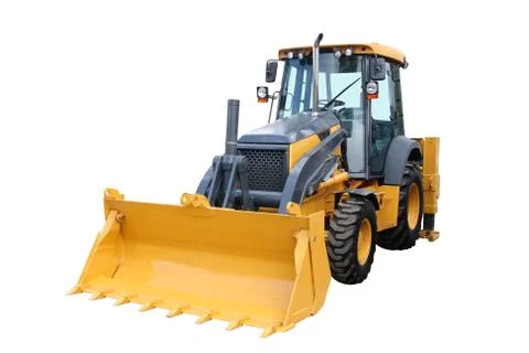 Yellow tractor Stock Photos