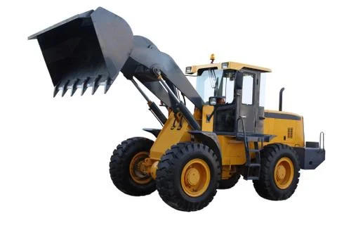 Yellow tractor Stock Photos