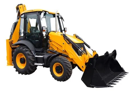 Yellow tractor Stock Photos