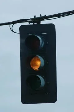 Yellow Traffic Light Stock Photos