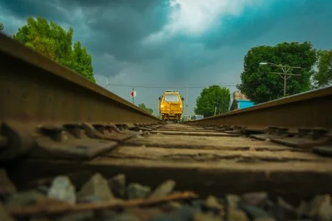 Yellow Train Stock Photos