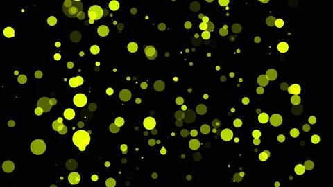 yellow translucent particles slowly movi... | Stock Video | Pond5