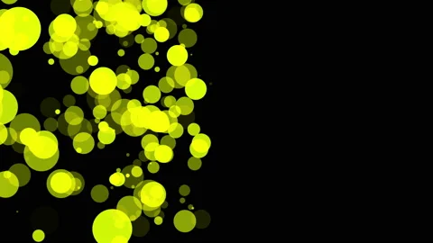 yellow translucent particles slowly movi... | Stock Video | Pond5
