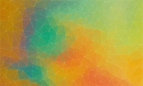 Yellow triangle mosaic. polygonal background Stock Illustration