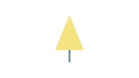 A yellow triangle with two arrows diverging in opposite directions, symboli.. Stock Footage 333666449
