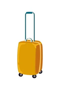 Yellow trolley backpack Ilustração Stock