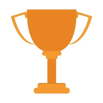 Yellow trophy cup icon 스톡 일러스트