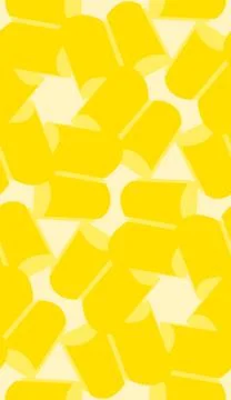 Yellow Tubular Pattern Stock Illustration