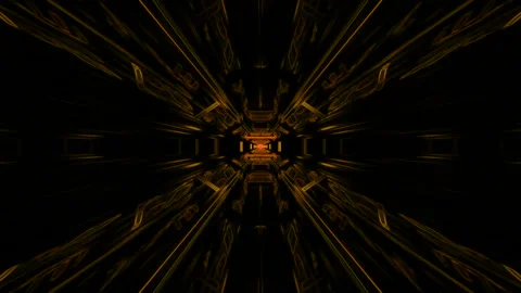 Yellow Tunnel Stockbeeldmateriaal 144870617