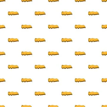 Yellow Turkey map pattern, cartoon style イラスト素材