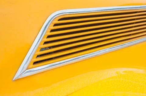 Yellow vehicle panel Stock Photos