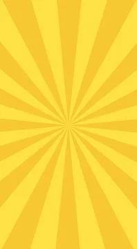 Yellow vertical banner with Sun rays, cellphone background, lines backgroun.. Illustrazione stock