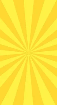 Yellow vertical banner with Sun rays, cellphone background, lines backgroun.. Illustrazione stock