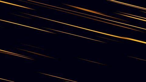 Yellow vibrant dynamic speed lines motion on black. Diagonal velocity lines Video stock 313557047