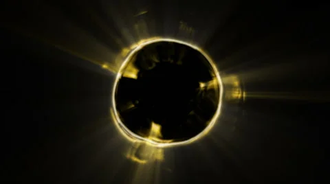 Yellow vibrating circle 库存影片 53859328