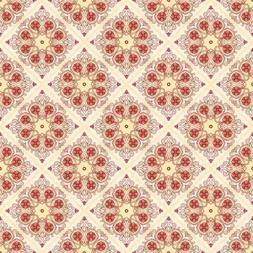 Yellow vintage pattern Stock Illustration