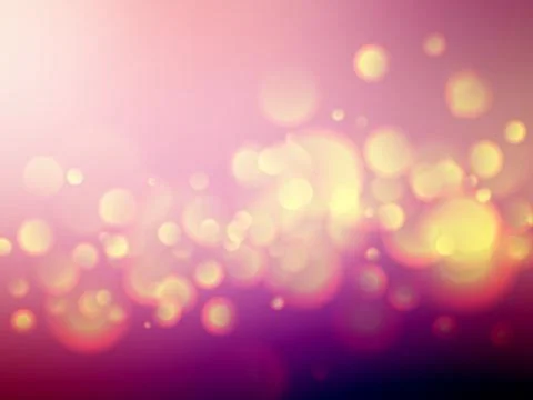 Yellow violet soft bokeh background Stock Illustration