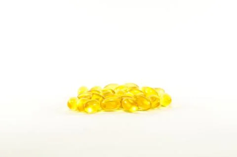 Yellow vitamins Fotos de archivo