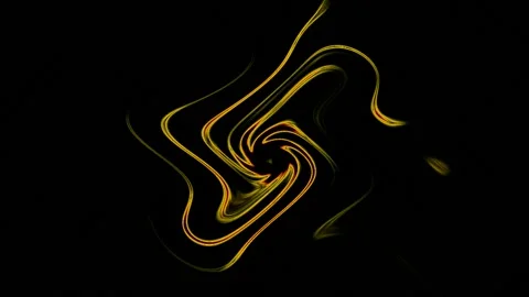 Yellow Vortex On Black Background Stock Footage 131333005