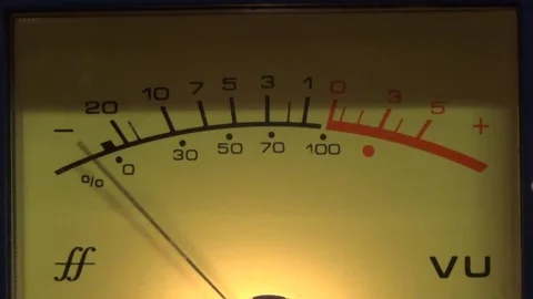 Yellow Vu meter Video stock 72718019