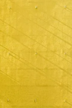 Yellow wall background with shadow strips Stock Photos