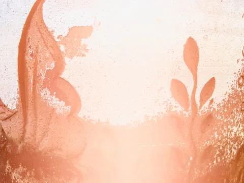Yellow wall background with sunlight Stock Photos