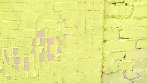 Yellow wall brick texture pattern creative approach 스톡 동영상 156793255