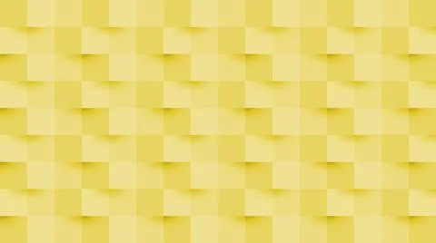 Yellow wall of many consecutive three-dimensional blocks Stock Illustration
