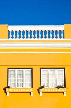 Yellow wall Stock Photos