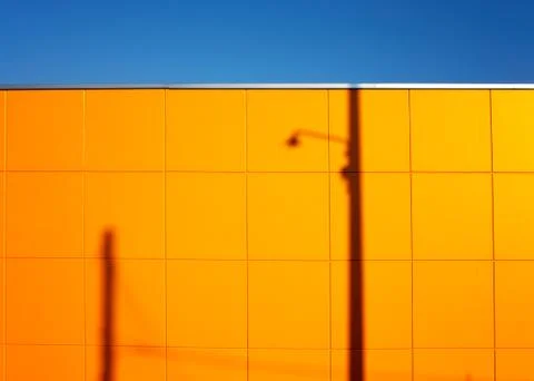 Yellow wall Stock Photos