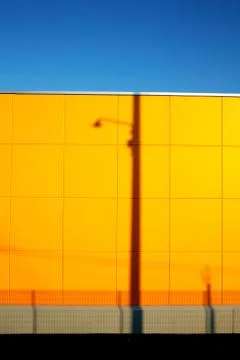Yellow wall Stock Photos