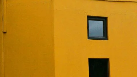 Yellow wall Stock Photos