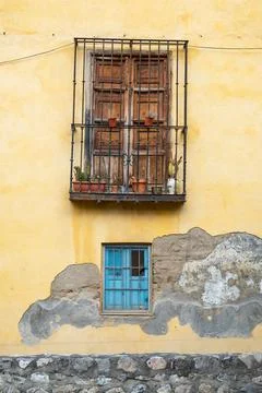 Yellow Wall Stock Photos