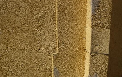 Yellow wall texture Foto stock