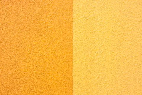 Yellow wall texture with two tone color and minimal abstract background Foto stock