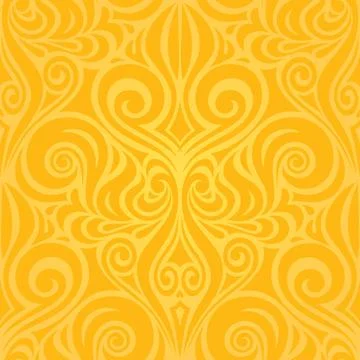 Yellow wallpaper background design Stock Illustration
