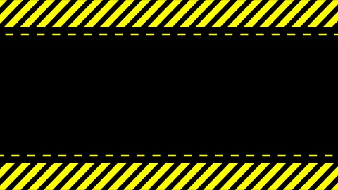 Yellow warning line moves in a loop on the background screen Stock Footage 277105498