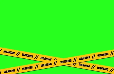 Yellow Warning Tapes Animation 스톡 동영상 331032193