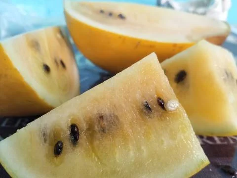 Yellow watermelon Stock-Fotos