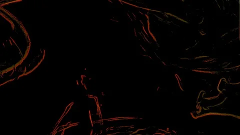 Yellow waves on a black background Stock-Footage 126023794