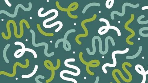 Yellow Waves on Blue Background Stock Illustration